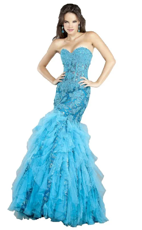 Jovani 6513 Prom Long Strapless Formal Mermaid Gown