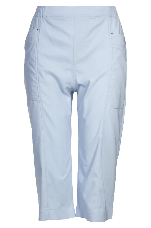 Micro Stretch Below Knee Pants | ICE BLUE | 2142A1