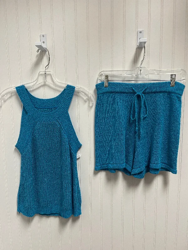 Shorts Set By Clothes Mentor In Blue, Size: 4