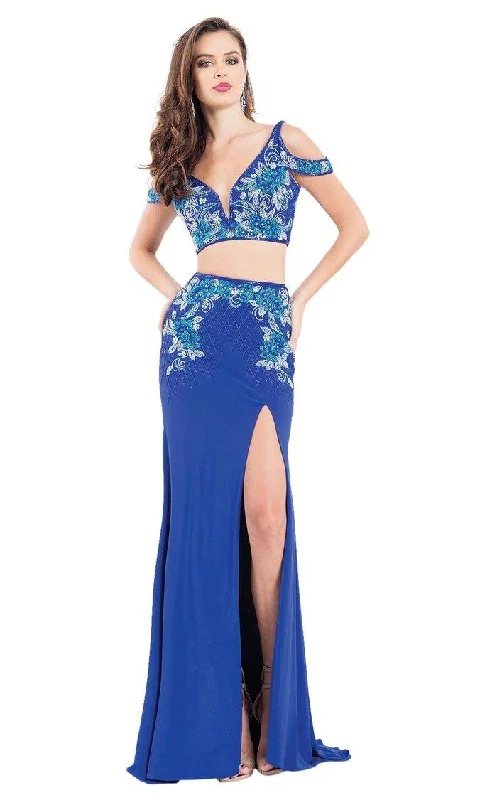 Rachel Allan Long Two Piece Prom Formal Dress 6018