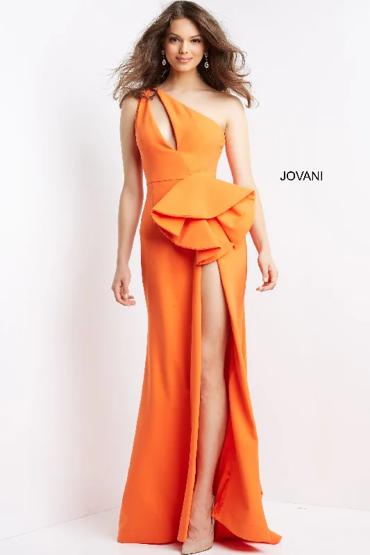 Jovani 06756 Prom One Shoulder Long Formal Gown