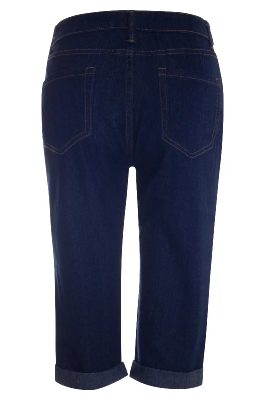 Versatile Below Knee Jeans | DARK BLUE | 6592AR