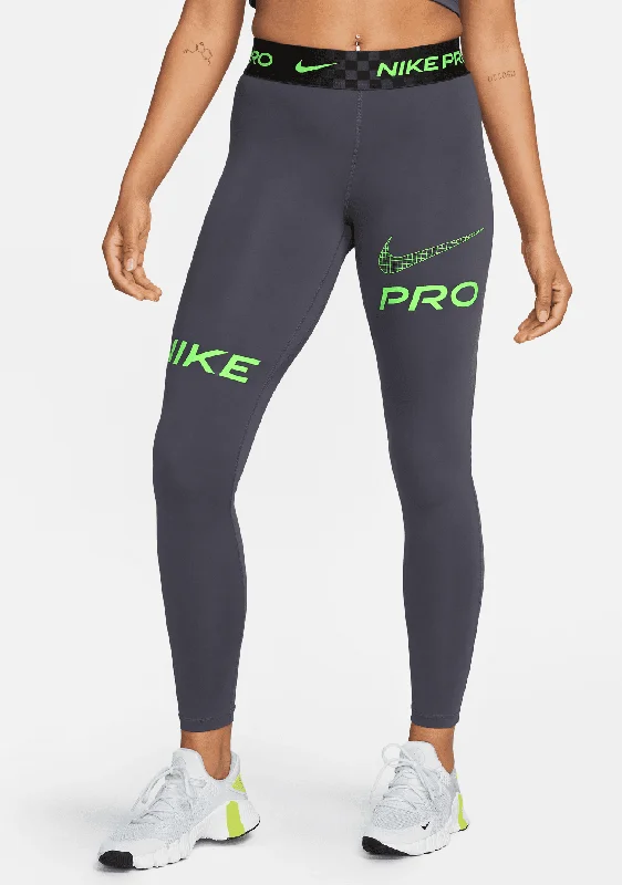 Nike Pro Women's Mid-Rise Full-Length Graphic Training Leggings