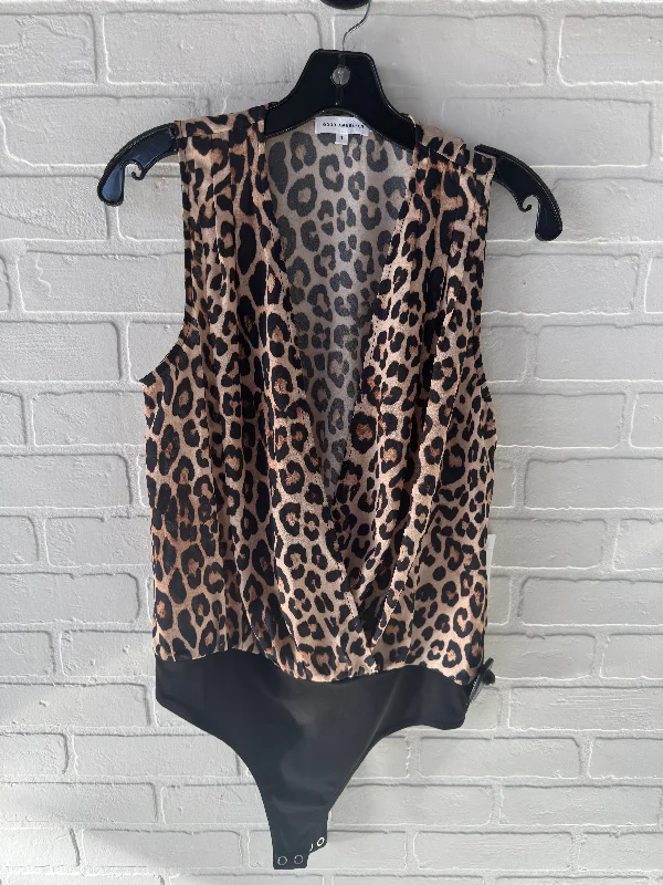 Bodysuit By Good American In Animal Print, Size: S