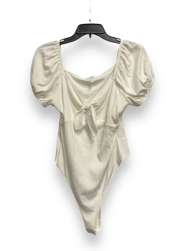 Bodysuit By Lc Lauren Conrad In White, Size: L