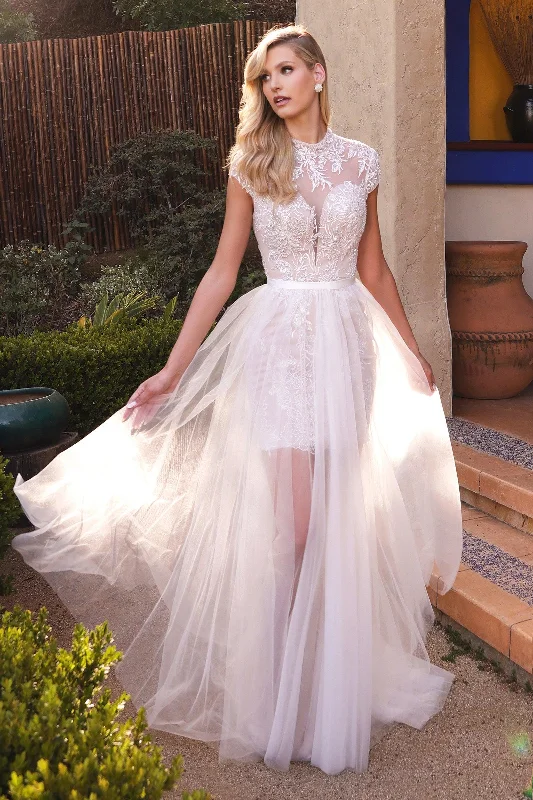 Cinderella Divine A1066 Two-in-One A Line Wedding Gown