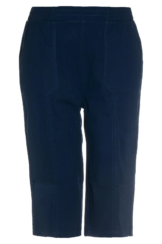 Pull on Below Knee Pants | INDIGO | 6815AR