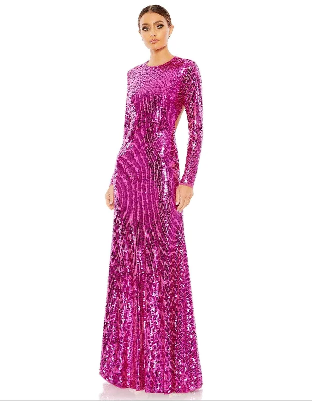 Mac Duggal 10891 Long Sleeve Formal Evening Gown