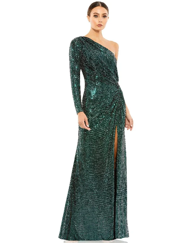 Mac Duggal 12501 Long Formal One Shoulder Dress