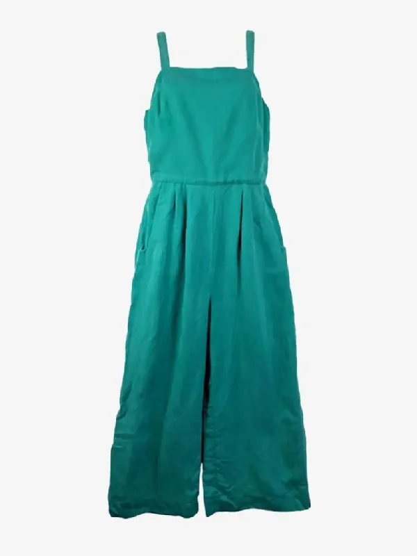 Cue Essential Summer Teal Jumpsuit Size 8