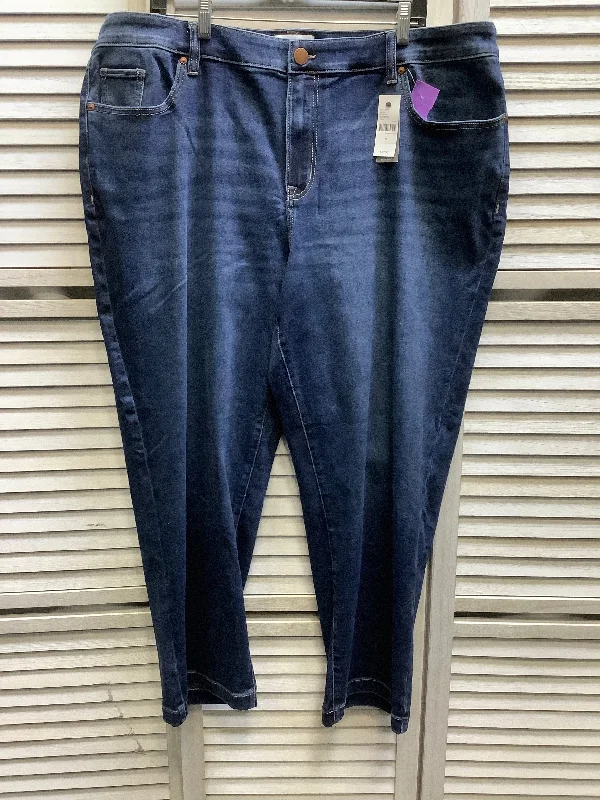 Blue Denim Jeans Cropped Lane Bryant, Size 20