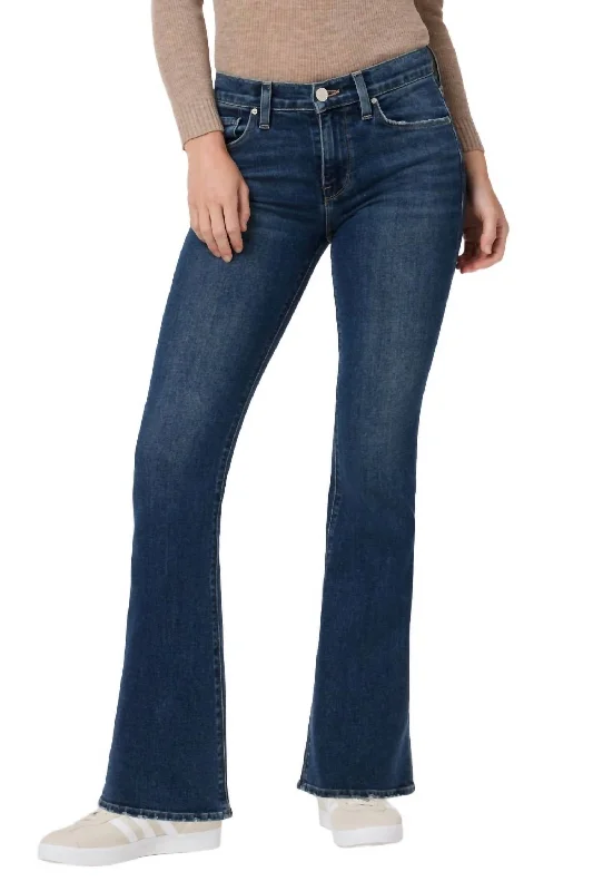 Nico Midrise Bootcut Barefoot Jeans In Message