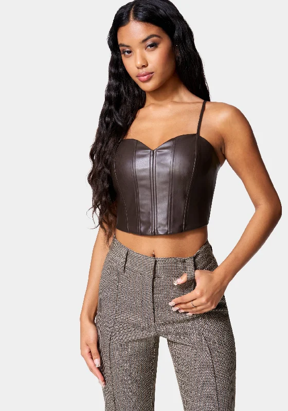 Vegan Leather Bustier