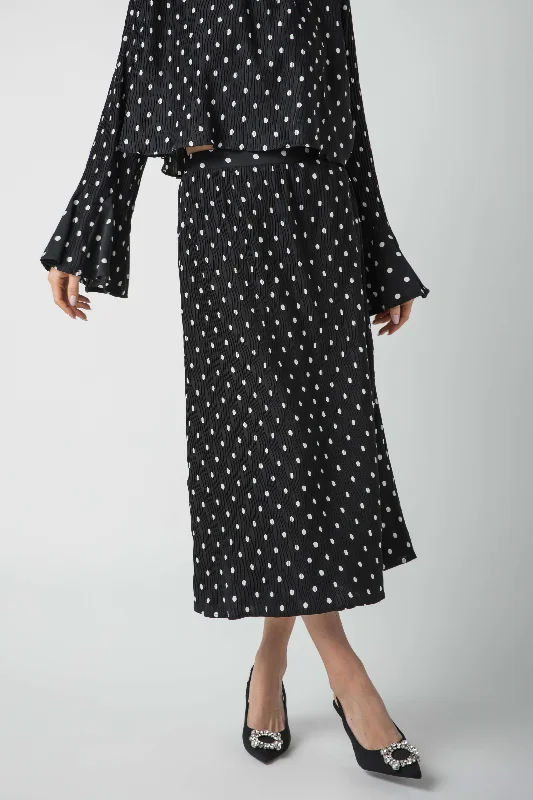 En Saison Darlene Polka Dot Slip Skirt