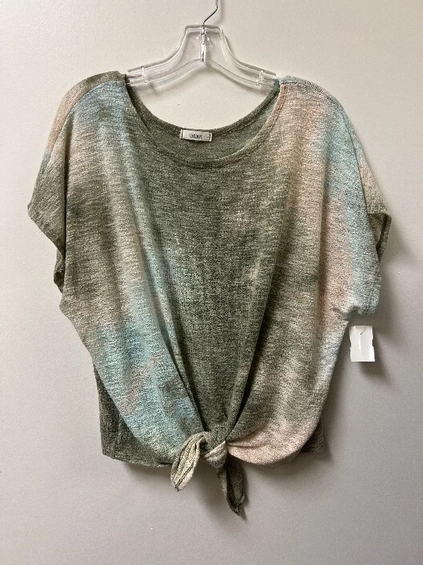 Top Short Sleeve By Cherish In Green, Size: L