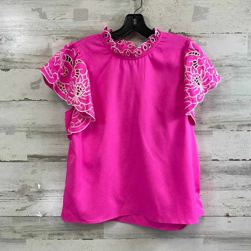 Top Short Sleeve By Jodifl In Pink, Size: S