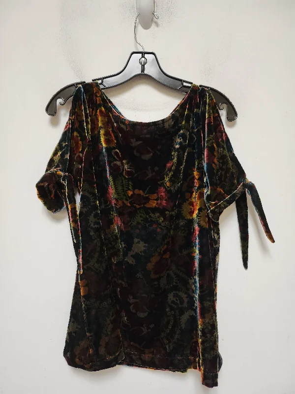 Top Short Sleeve By Loft In Floral Print, Size: S