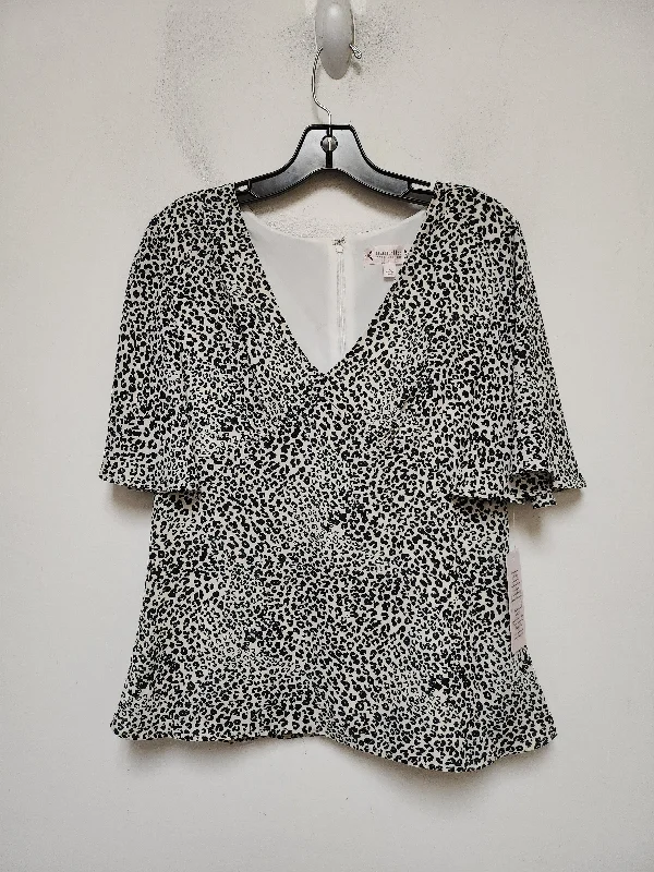 Top Short Sleeve By Nanette By Nanette Lepore In Animal Print, Size: S