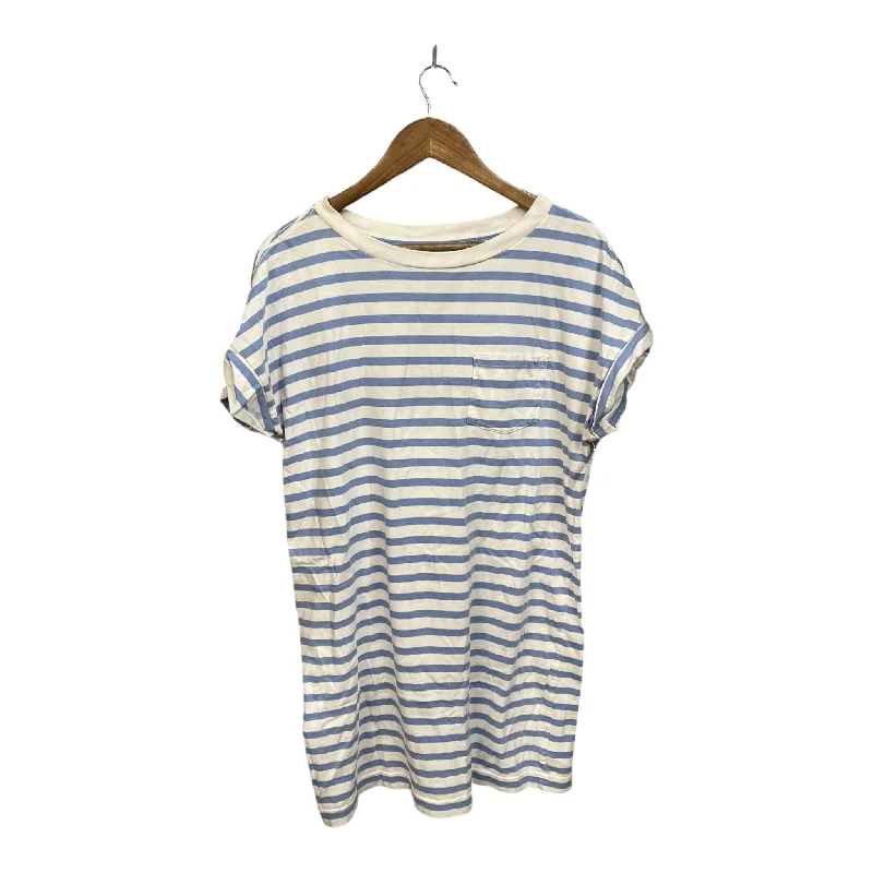 Tunic Short Sleeve By Gap In Striped Pattern, Size: M