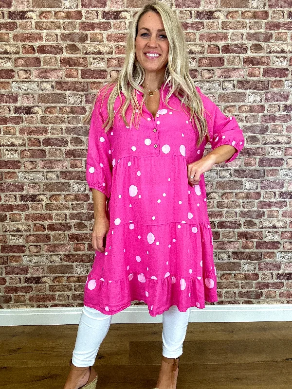 Barbie Bubble linen Top