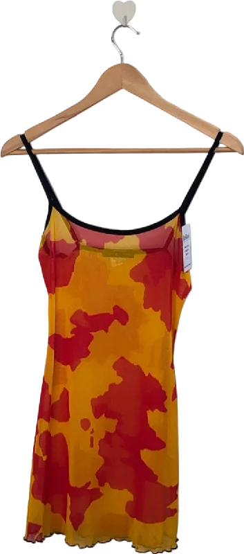 One By One Multicolour Camouflage Print Camisole Top Size W8