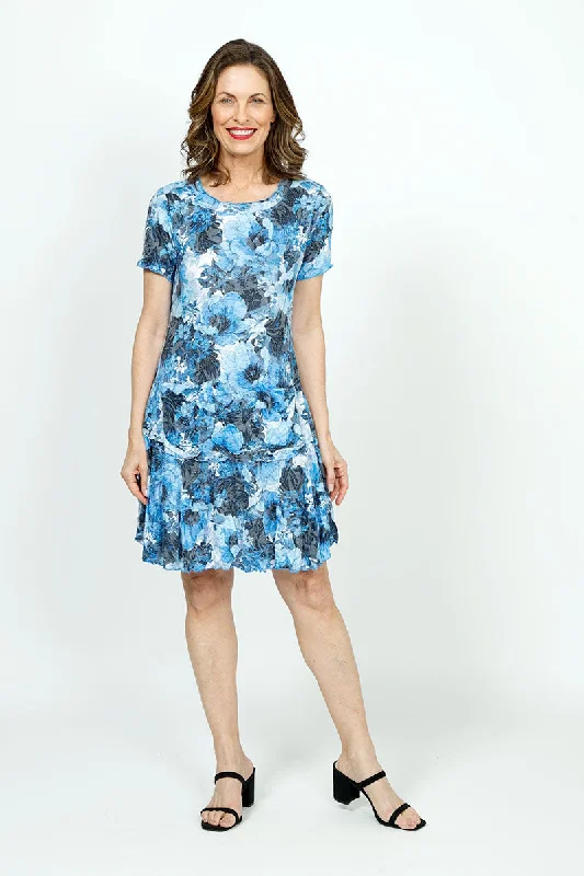 Top Ligne Floral Crinkle Dress