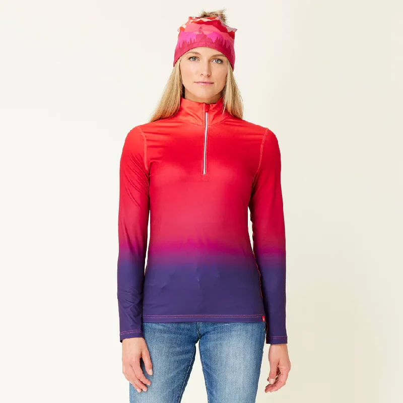 Women's 1/4 Zip Gradient Top