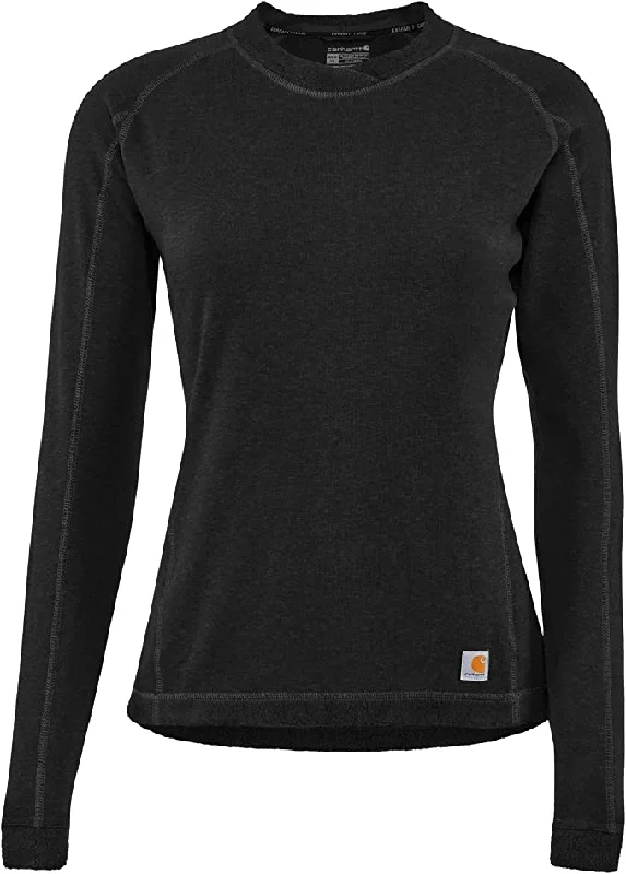 Women's Force Heavyweight Synthetic Wool-Blend Fleece Base Layer Crewneck Top