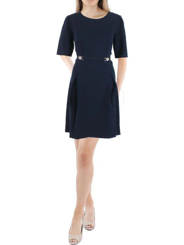 Womens Mini Belted Wear to Work Dress