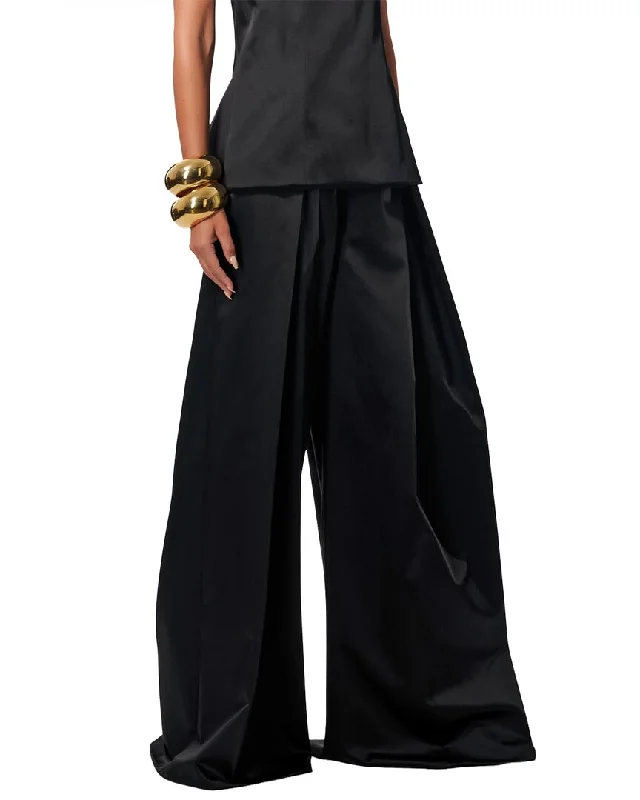 Carolina Herrera Wide Leg Pleated Pant