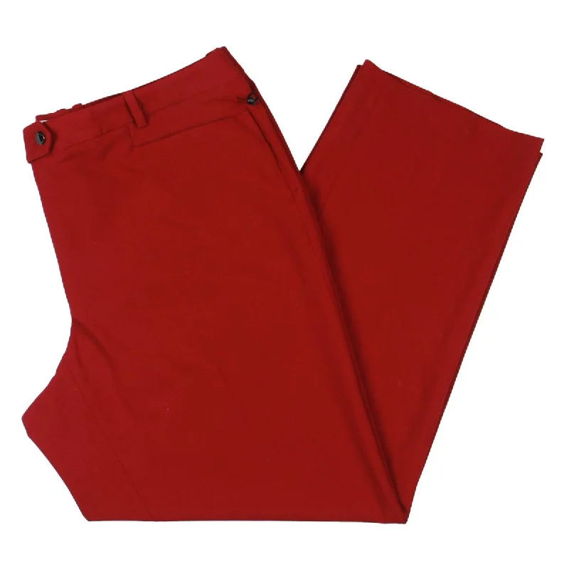 Plus Womens Modern-Fit Pocket Trouser Pants