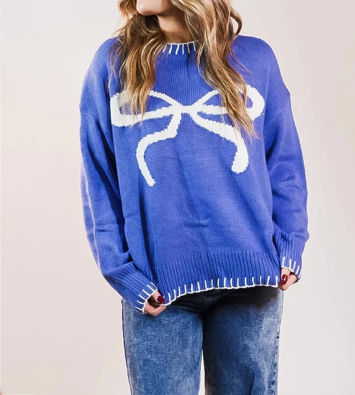 Beyond Belief Sweater In Blue