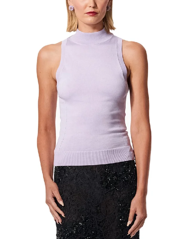 Carolina Herrera Turtleneck Knit Silk-Blend Top