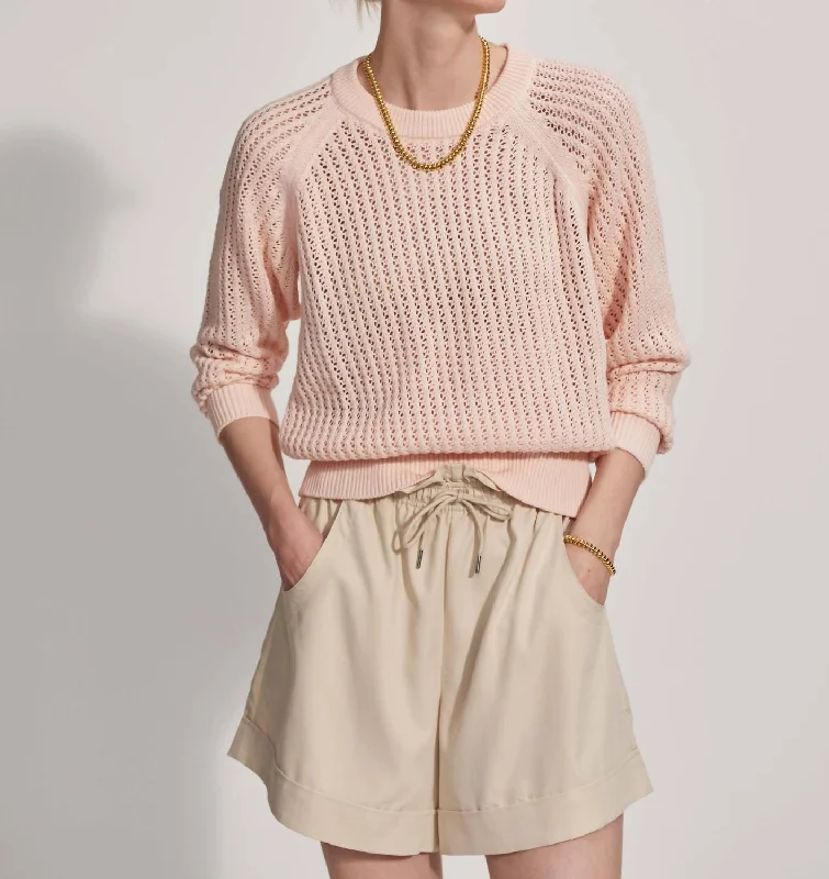 Clay Knit Sweater In Silver Peony