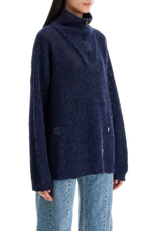 Maison Margiela Linen And Wool Blend Sweater