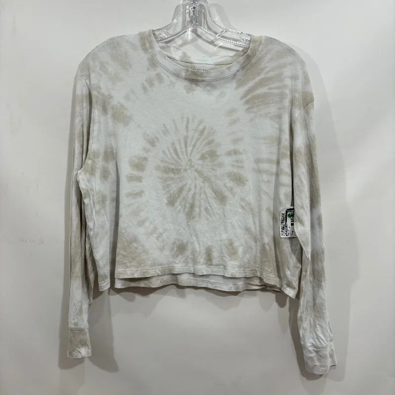 Top Long Sleeve By American Eagle In Tie Dye Print, Size: M