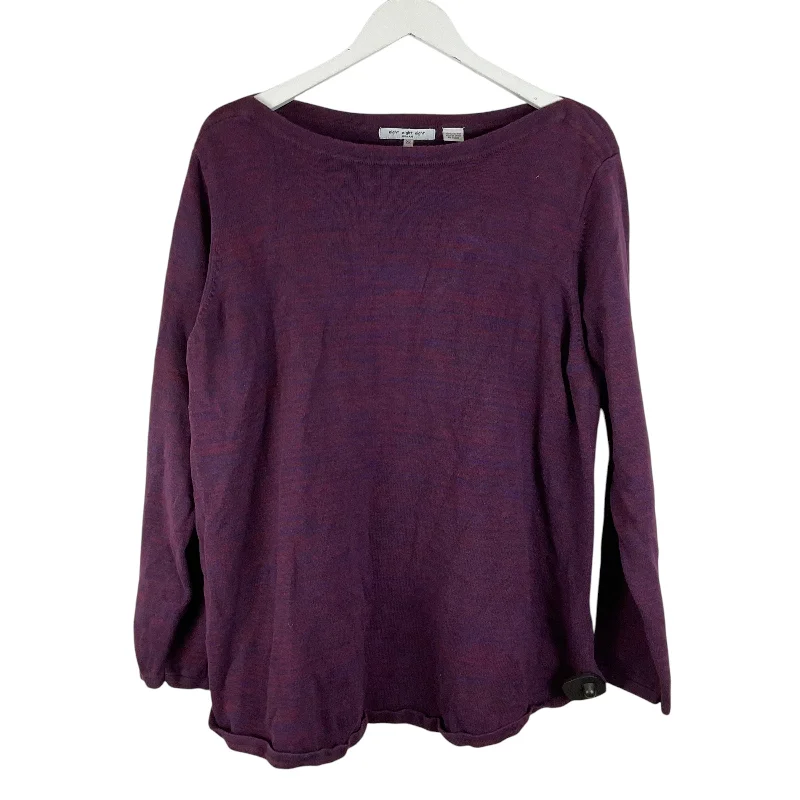 Top Long Sleeve By Eight Eight Eight In Purple, Size: 2x