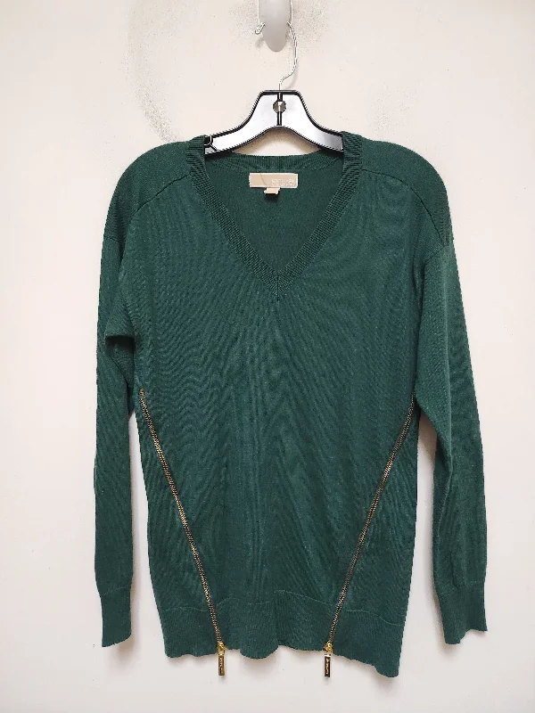 Top Long Sleeve By Michael By Michael Kors In Green, Size: S