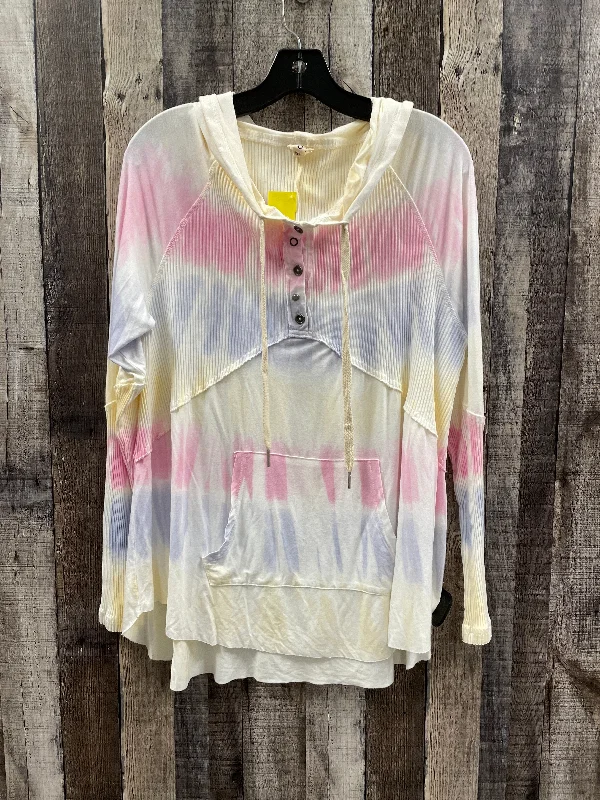 Top Long Sleeve By Pol In Tie Dye Print, Size: M