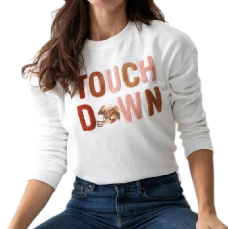 Touchdown Sweatshirt In White