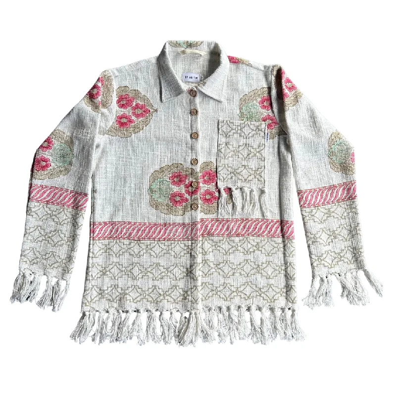 EKANTIK Mkindu Jacket with tassels along the hem