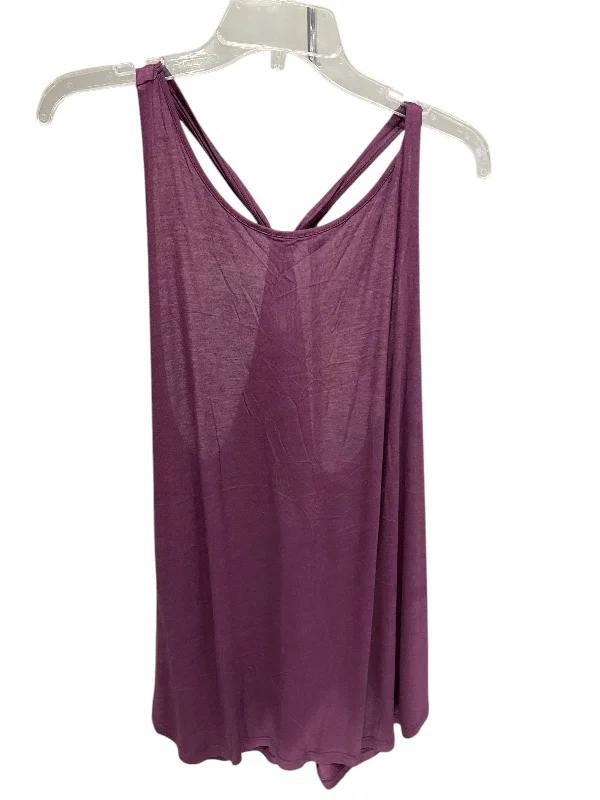 Top Sleeveless Basic By Loft In Purple, Size: Xl