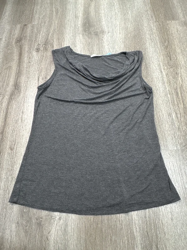 Top Sleeveless By Clothes Mentor In Grey, Size: M