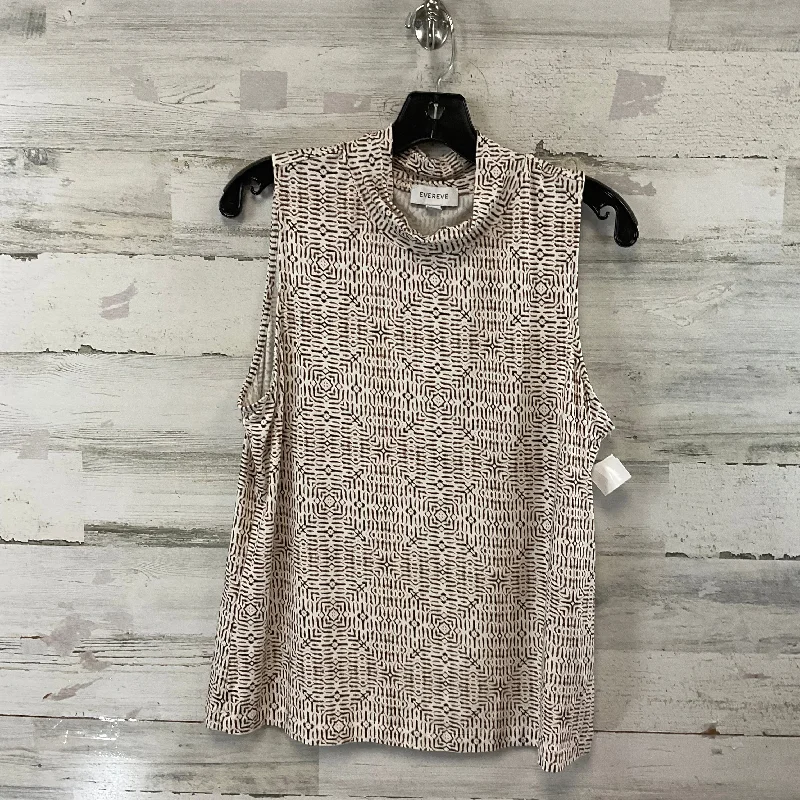 Top Sleeveless By Evereve In Tan, Size: Xl