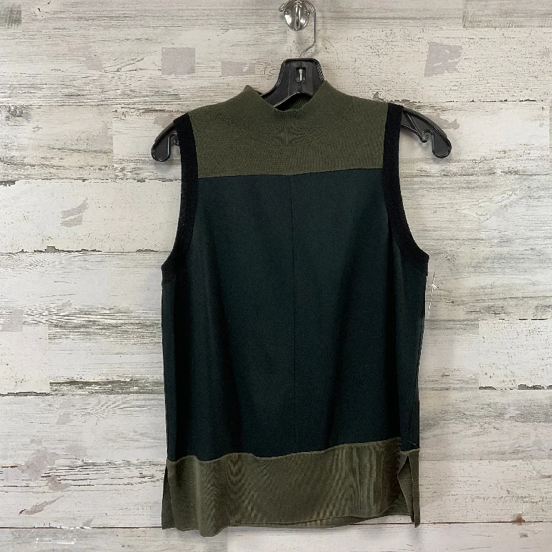 Top Sleeveless By Rag And Bone In Black & Green, Size: S